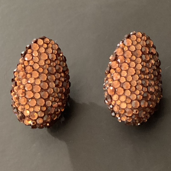 Vintage James Arpad Rhinestone Earrings - Picture 5 of 13